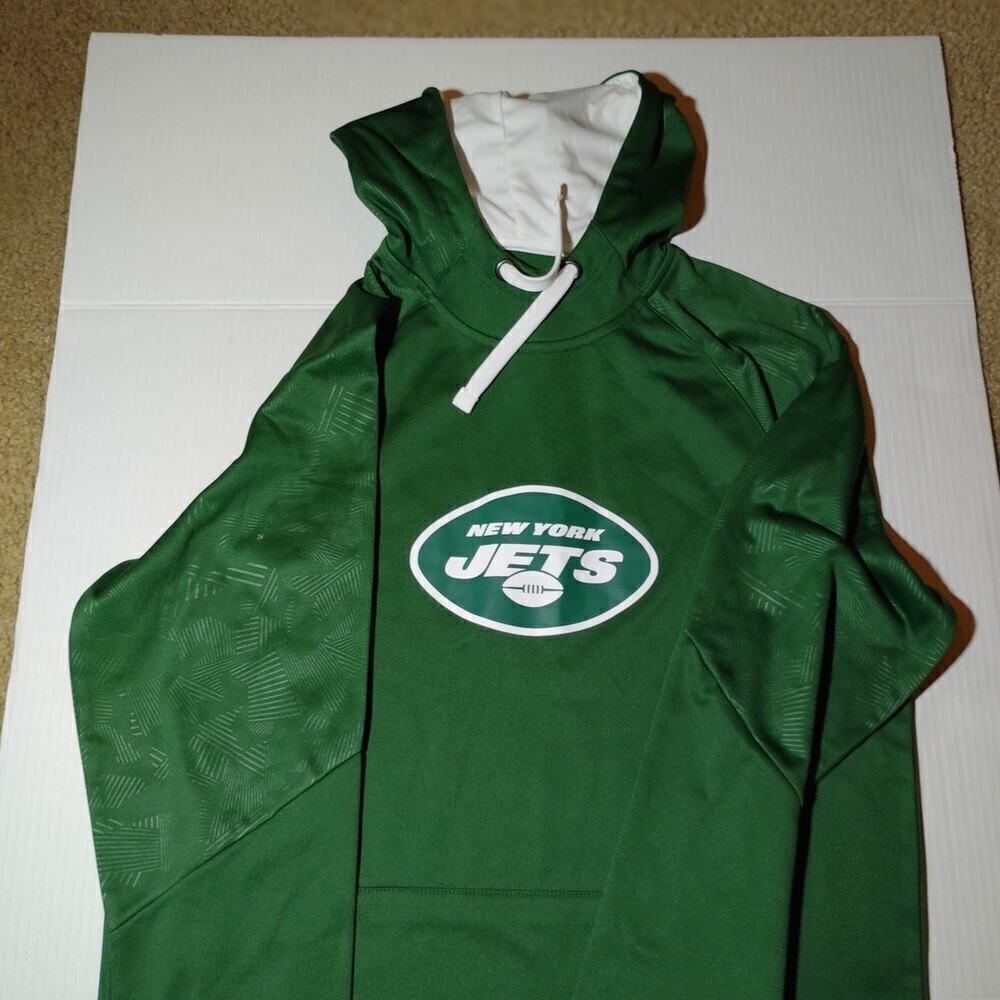 NFL Fanatics Mens NEW w/Tags Jets Green Hoodie w/New York Jets on Hood - sz. M